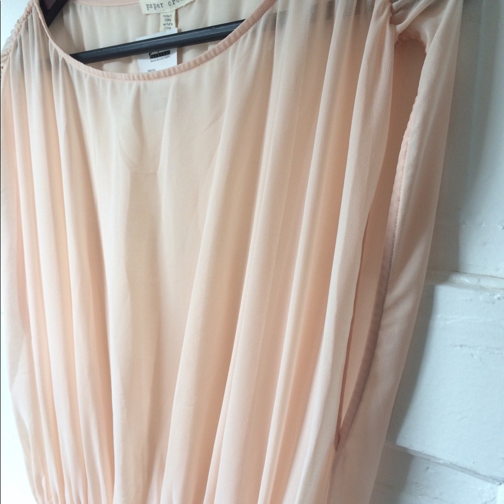 Long Peach Dress